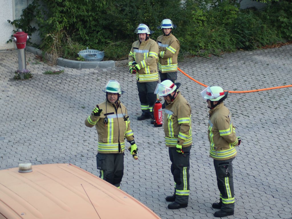 Übung der Freiwilligen Feuerwehr Grünwald