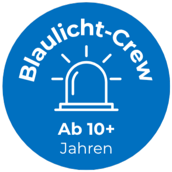 Schwierigkeitsstufe: Blaulicht-Crew – Rallye für Kinder ab ca. 10 Jahren